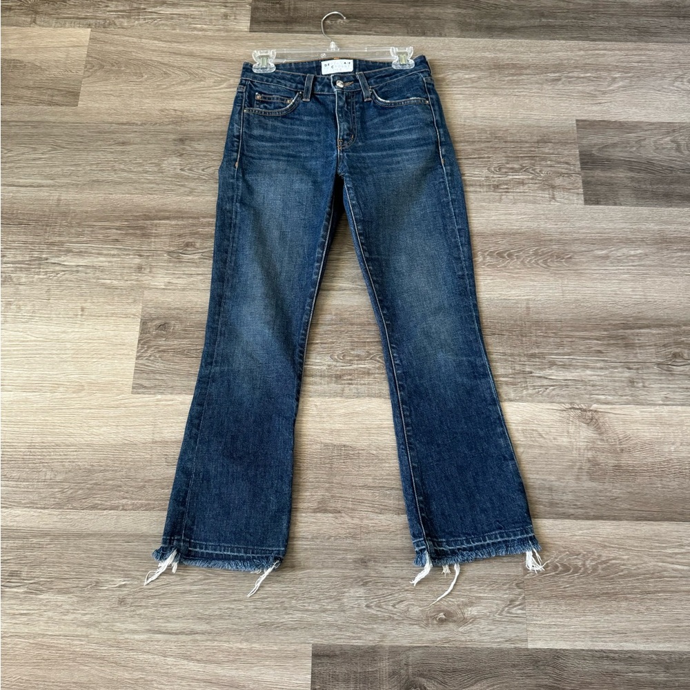 Derek Lam 10 Crosby Gia mid rise flare crop jeans 24